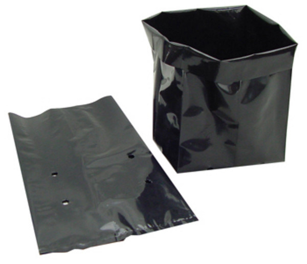 4mil 5mil LDPE UV resistant black poly planter bags plastic grow bags