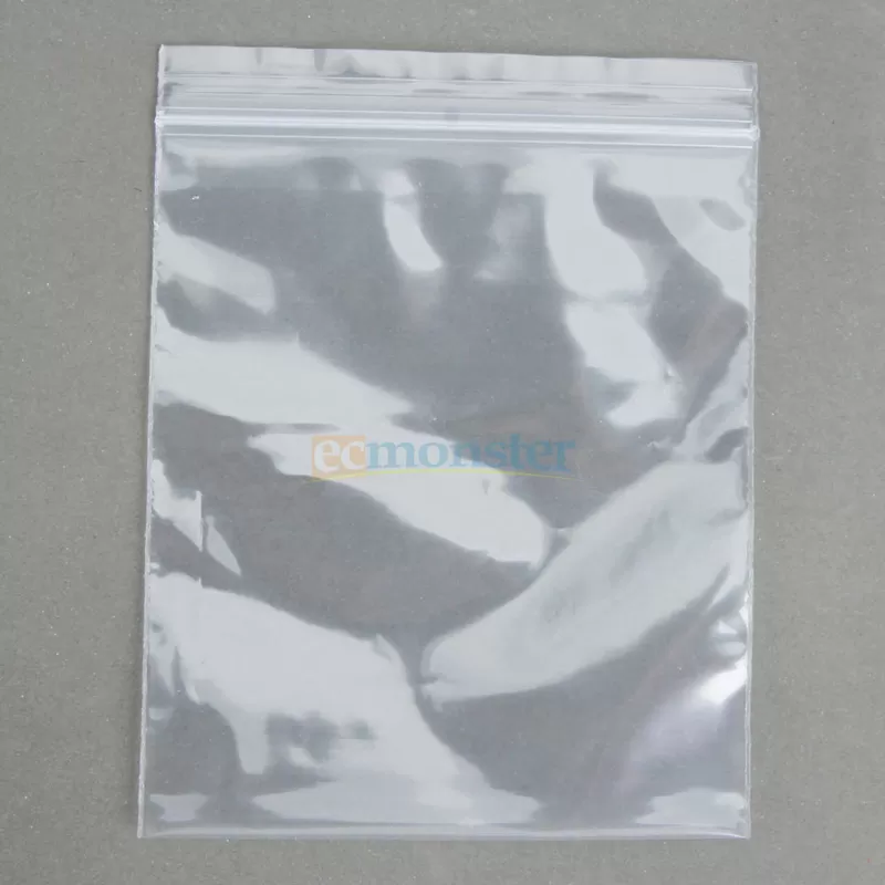 Huakin 2mil 50microns Plastic Ldpe Clear Food Grade Ziplock Bags