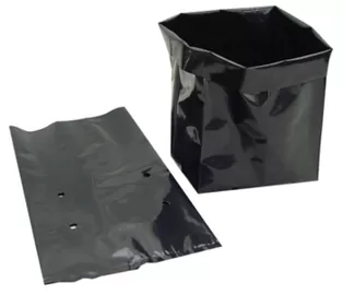 4mil 5mil LDPE  UV resistant black poly planter bags plastic grow bags for greenhouse