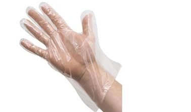 Plastic HDPE CPE  Disposable  Clear Embossed  Gloves for Industrial Medical Restaurant Cleaning