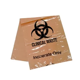 2mil plastic biohazard waste bin  liner hospital medical autoclave hazardous  disposal  bags