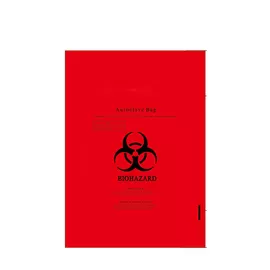 red yellow biohazard waste bag medical infectious disposable autoclave bag with symbol printing for hospital