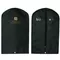 Black Foldable Zippered  PP Non Woven Garment  Bags with Handle