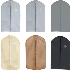 eco friendly non woven farbrics dress clothes garment storage bags  for household  travel with PVC visible window