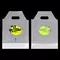 plastic die cut handle for coffee  milk tea drinking juice take-out poly packaging bag