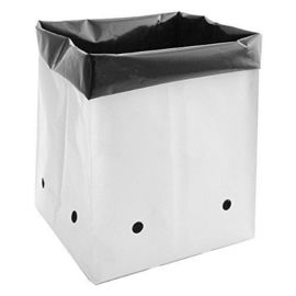 3gal 5gal 4mil  UV resistant  gardening horticultural seedling nursery white poly grow bags