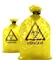 50microns thickness HDPE LDPE red  yellow plastic biohazard medical waste bags for hospital