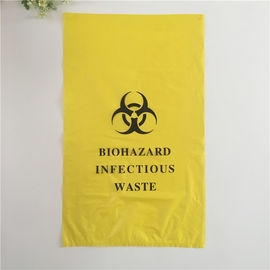 Red Yellow  HDPE Biohazard medical autoclave waste bags for hospital and laboratory