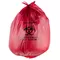 high quality heavy duty yellow  polyethylene  clinical waste bags with biohazard symbol printing