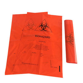 red yellow biohazard waste bag medical infectious disposable autoclave bag with symbol printing for hospital