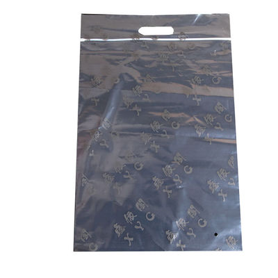 2mil thickness poly clear die cut  tote reclosable ziplock bags for merchandise packing