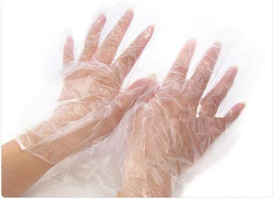 household kitchen cleaning gloves food grade large disposable  clear plastic gloves